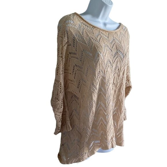 Kirra High Low Beige Pullover Sweater XS - Picture 3 of 9